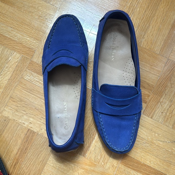Cole Hann Cobalt Blue Leather Loafers - Picture 6 of 6